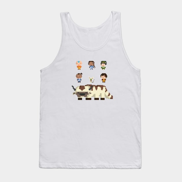 Team Avatar 8bit Tank Top by LumaInk